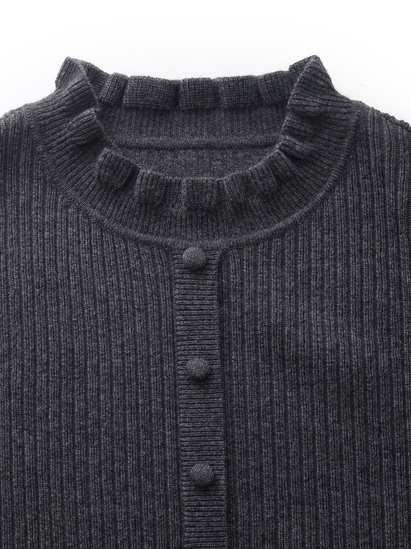 Wool Blend Faux-Layered Women Blouse