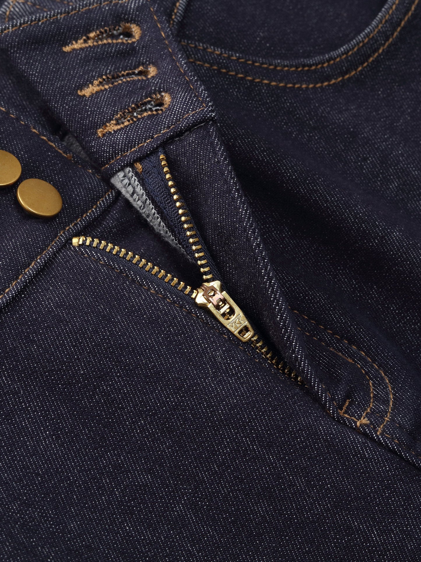 Denim High-Waisted Stretch Fleece Lined Women Micro-Flared Jeans