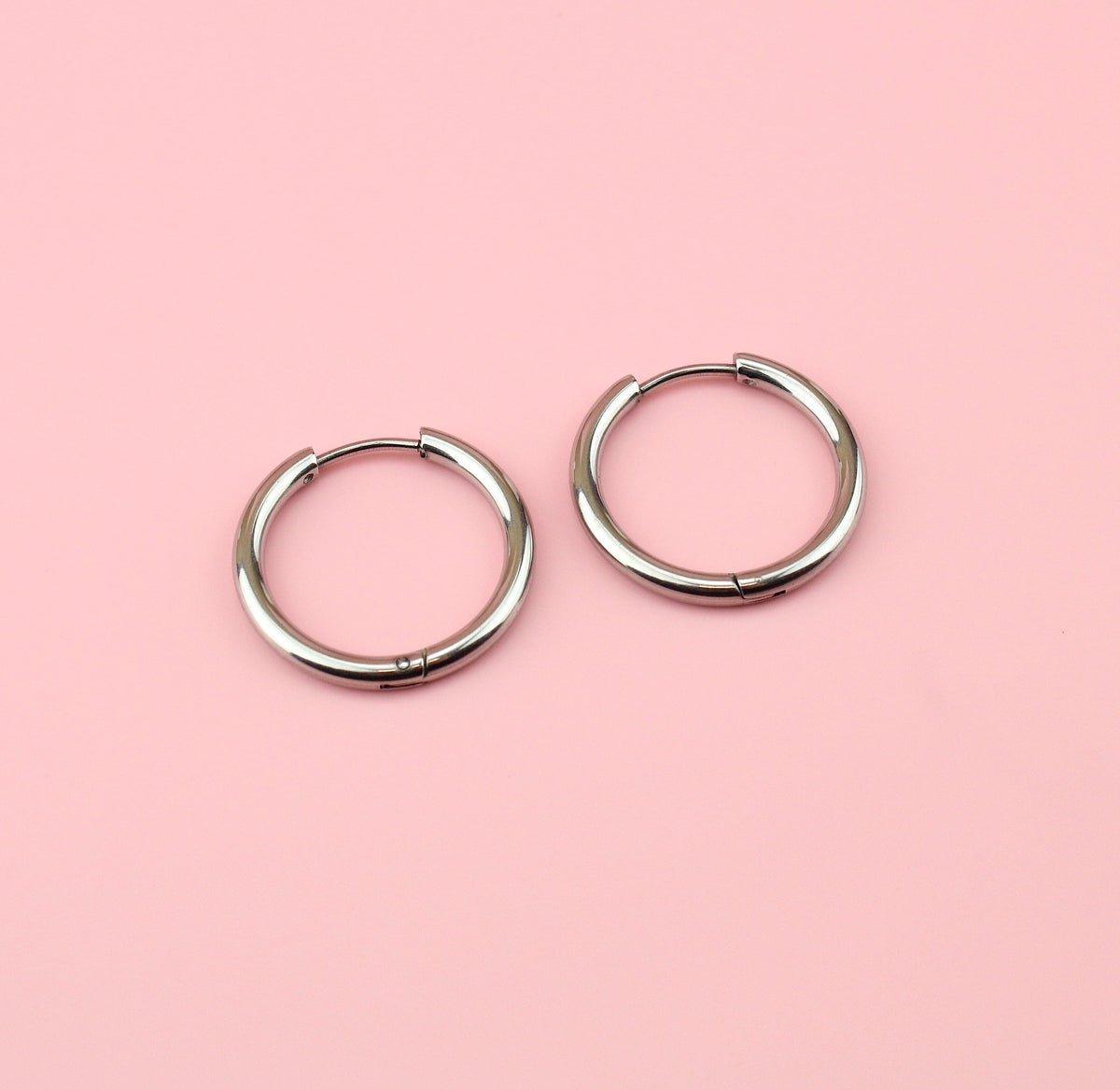 23mm Stainless Steel Hoop Earrings