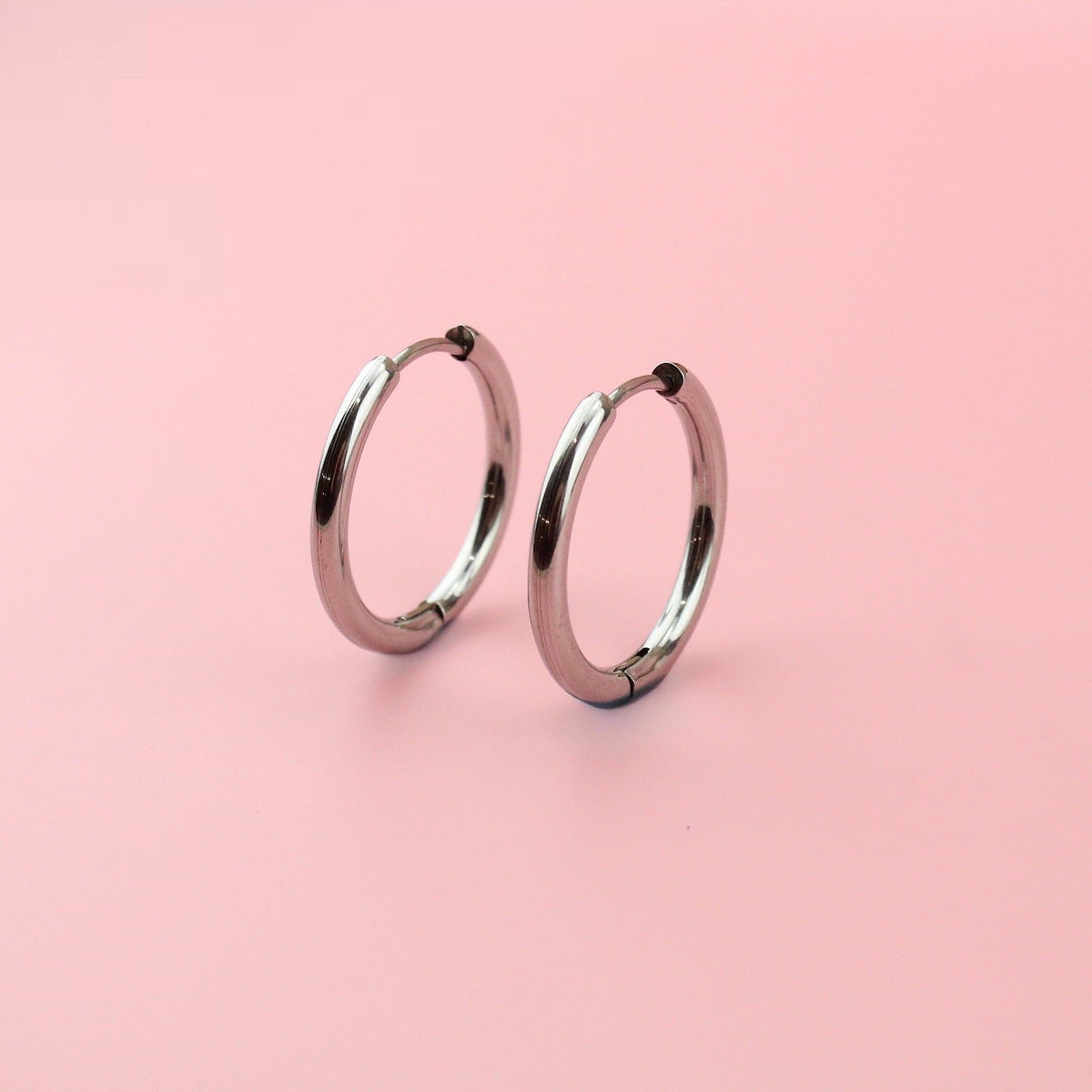 23mm Stainless Steel Hoop Earrings