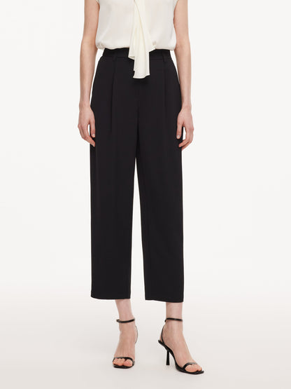 Four-Way Stretch Women Tapered Cropped Pants