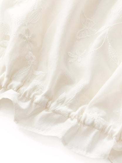 Tencel Blend Embroidered Women Top