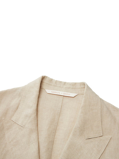 100% Linen Loose Fit X-Line Unisex Blazer