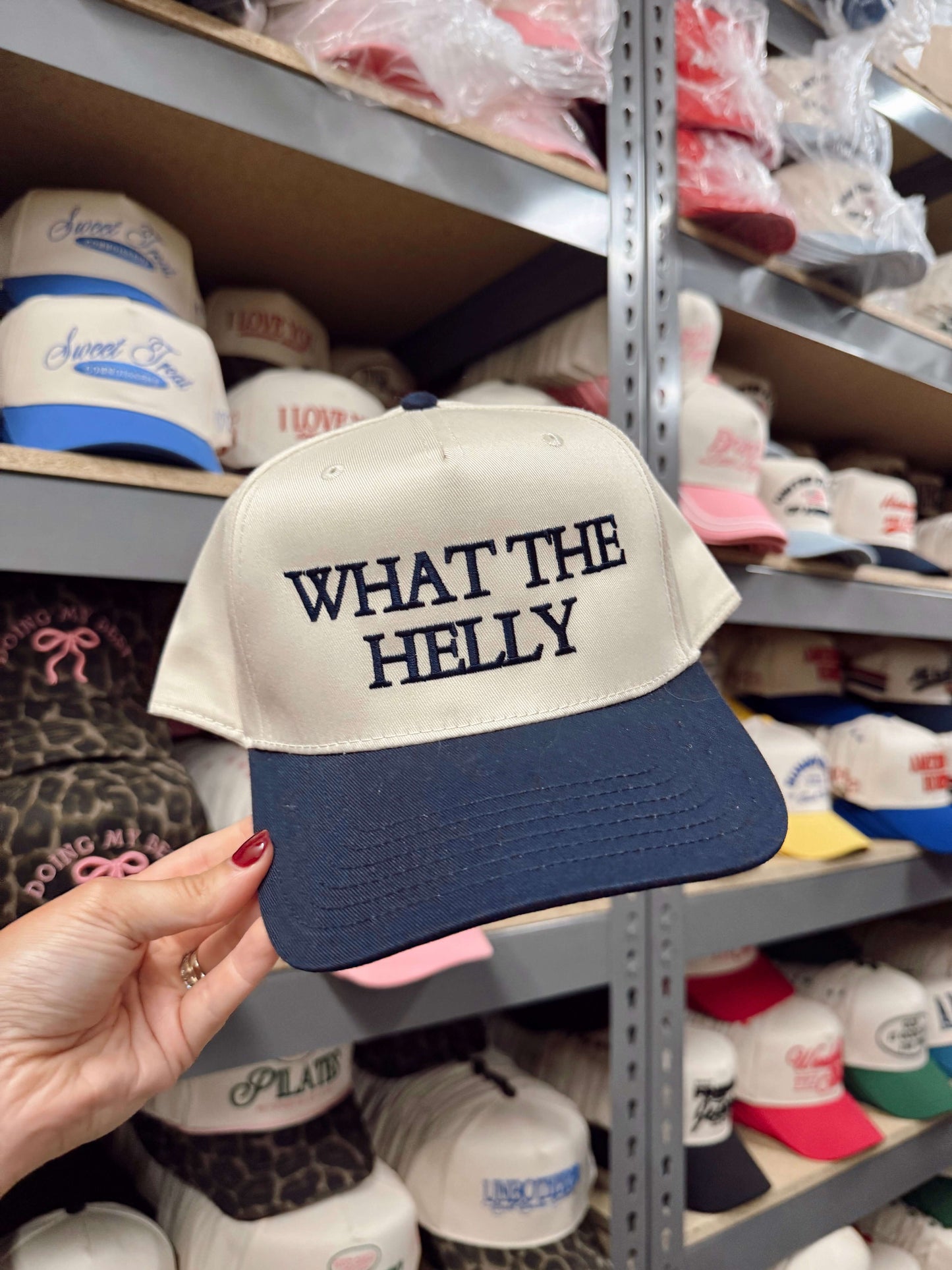 What the Helly - Navy Vintage Trucker Hat