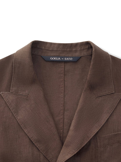100% Linen Loose Fit X-Line Unisex Blazer