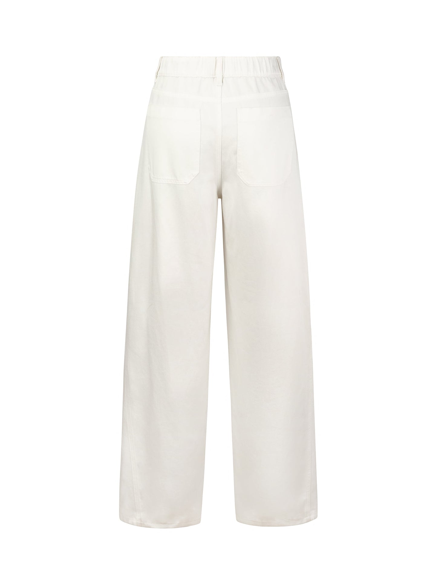 Lyocell Cotton Blend Denim Women Curved-Leg Jeans