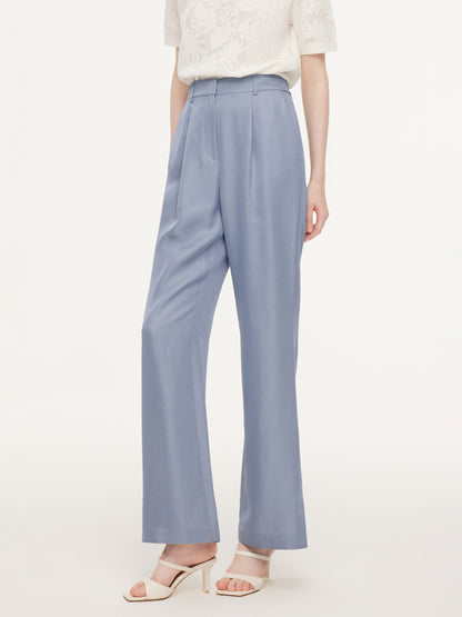 Acetate Tencel Linen Blend Women Suit Pants