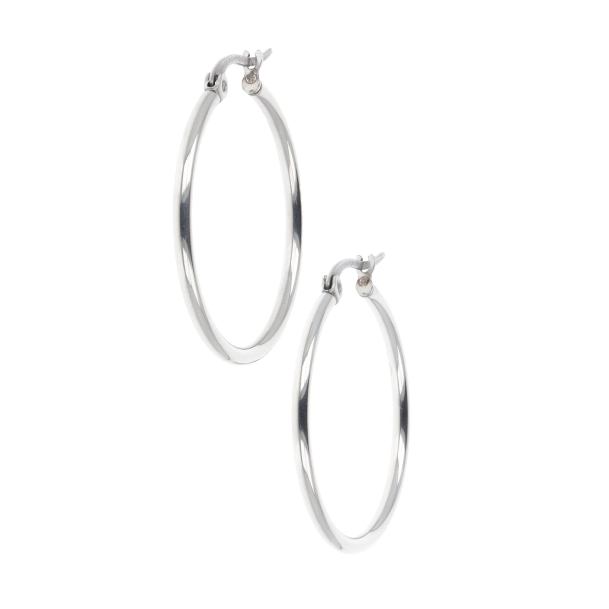 30mm Stainless Steel Hoop Earrings
