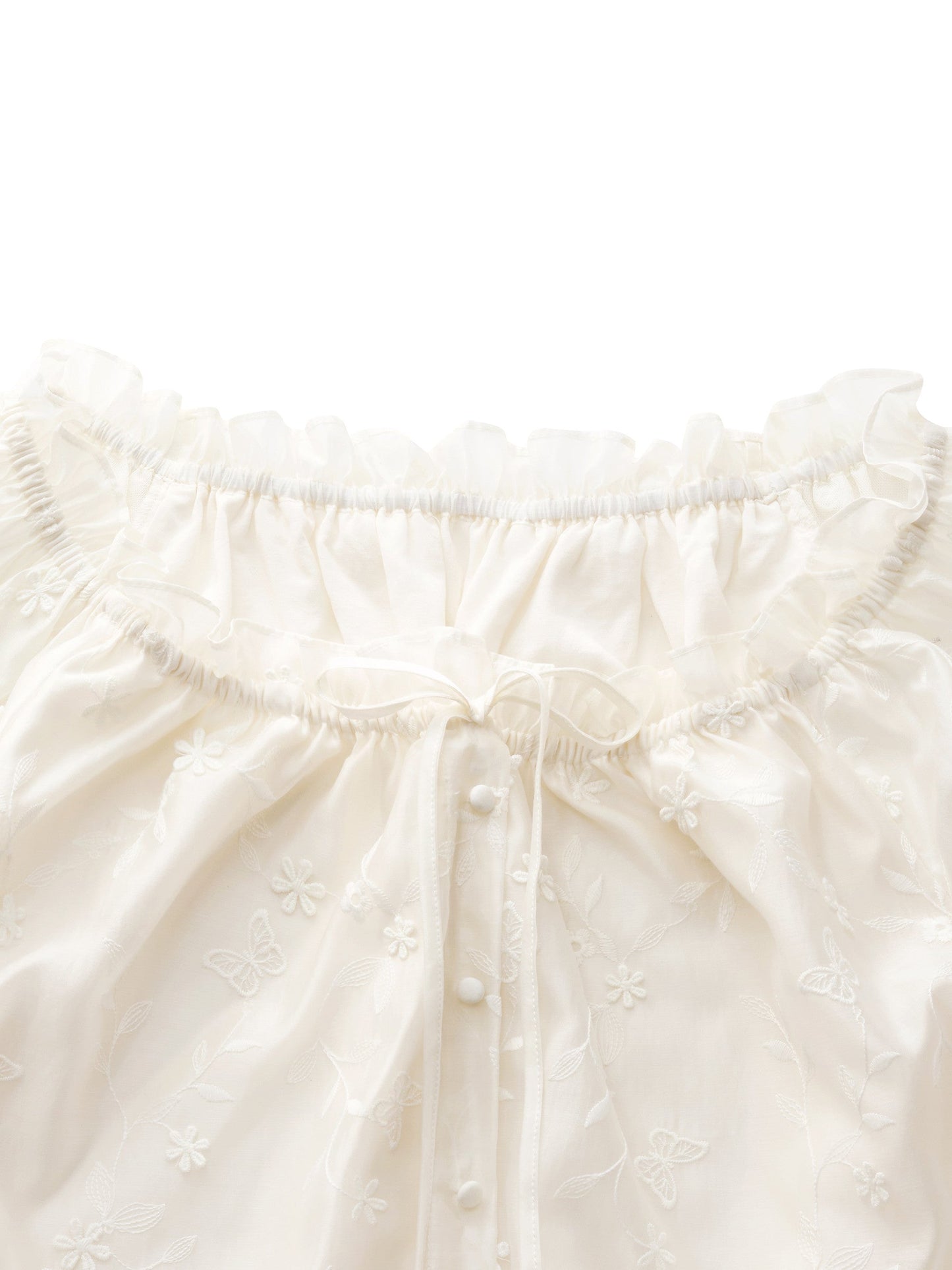Tencel Blend Embroidered Women Top