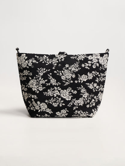 New Chinese-Style Floral Print Handbag