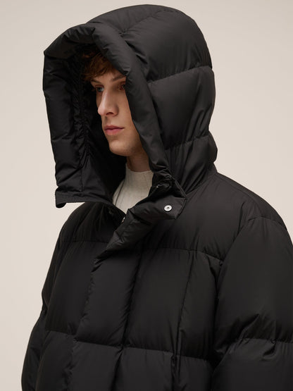 Loose Unisex Hooded Goose Down Jacket