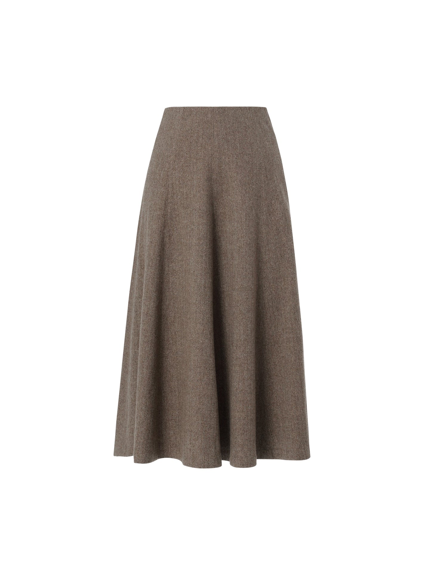 Washable Wool Women A-Line Flared Skirt