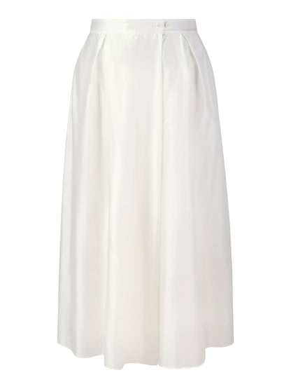 Tencel Blend Adjustable Waist Women A-Line Culottes