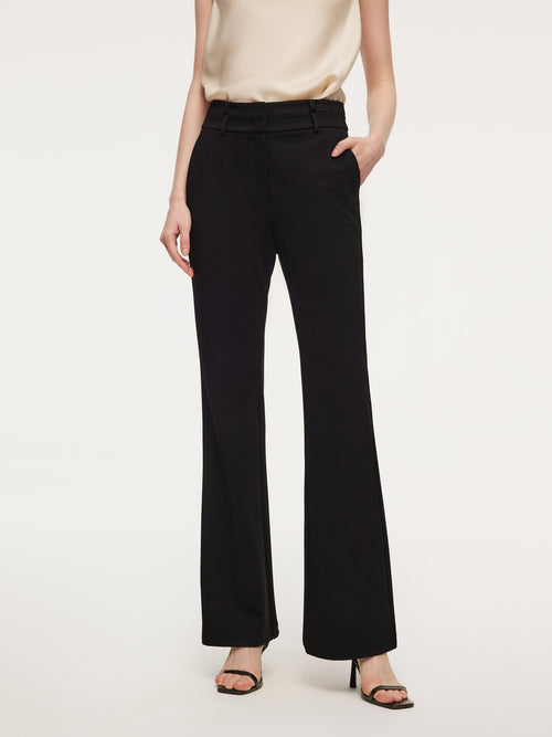 Stretch Slim Fit Women Flared Pants