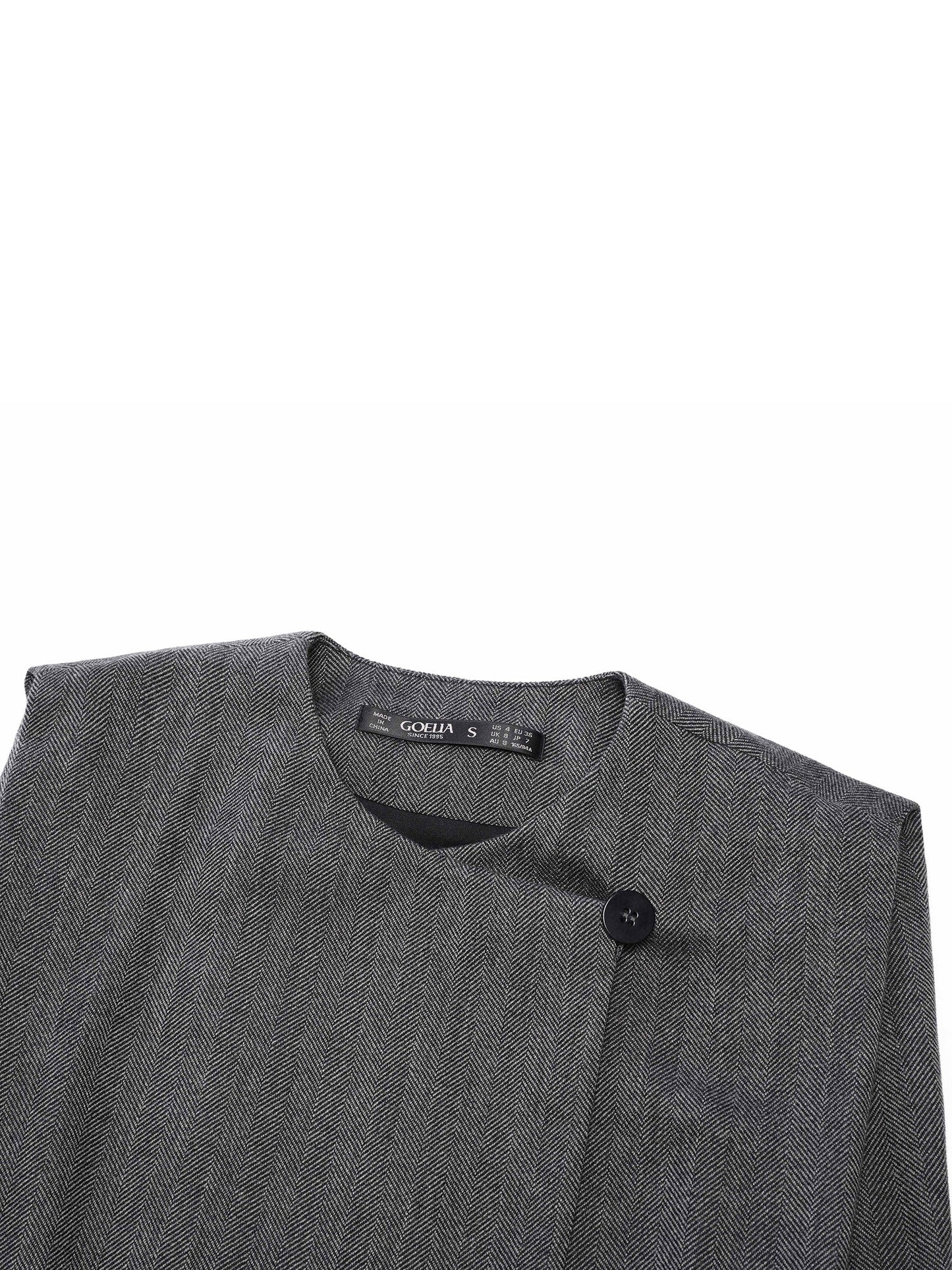 100% Wool Vest And Knit Dress Two-Piece Set With Belt