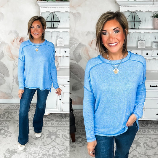 Midnight Mover Pullover - Ocean Blue