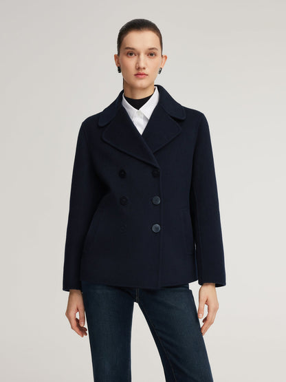 100% Wool Double-Faced Women Coat
