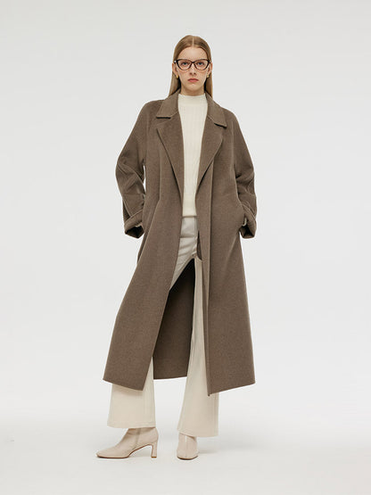 Cashmere Wool Unisex Wrap Coat