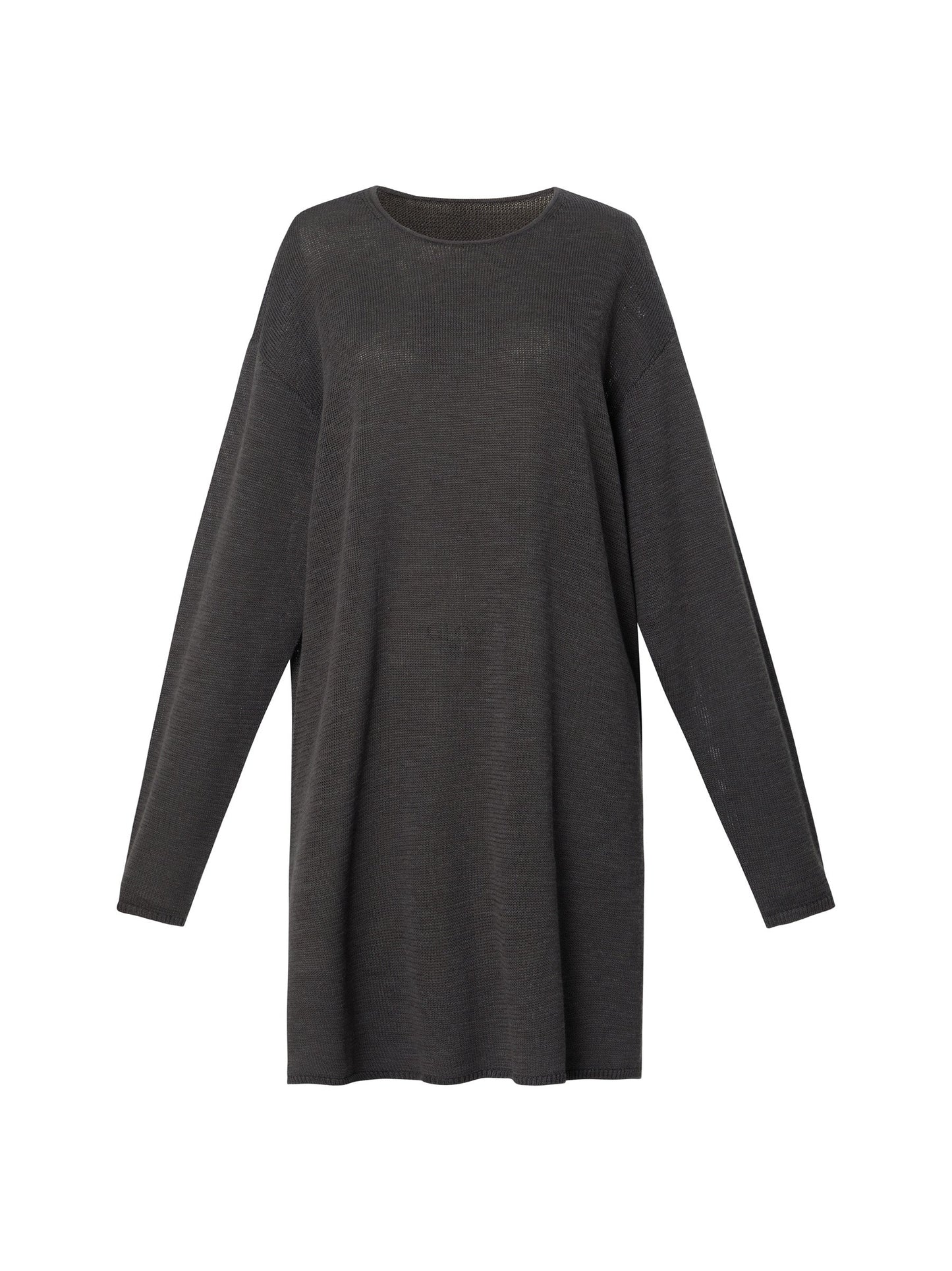 Loose Fit H-Line Round Neck Unisex Sweater