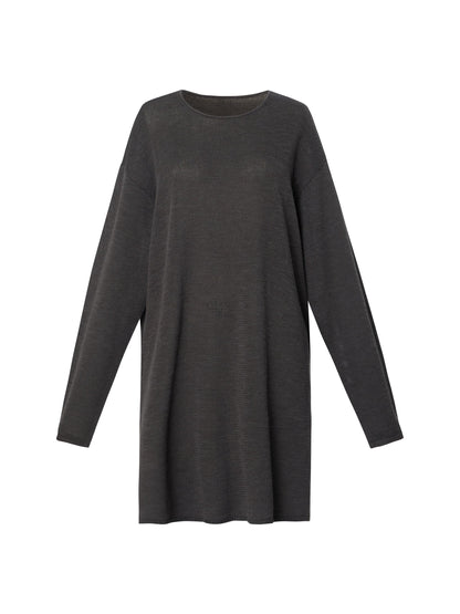 Loose Fit H-Line Round Neck Unisex Sweater