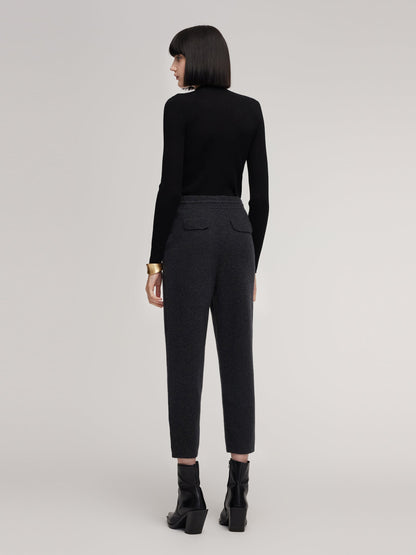 100% Cashmere Women Carrot Fit Pants