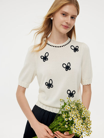 Tencel Butterfly Women Knit Top