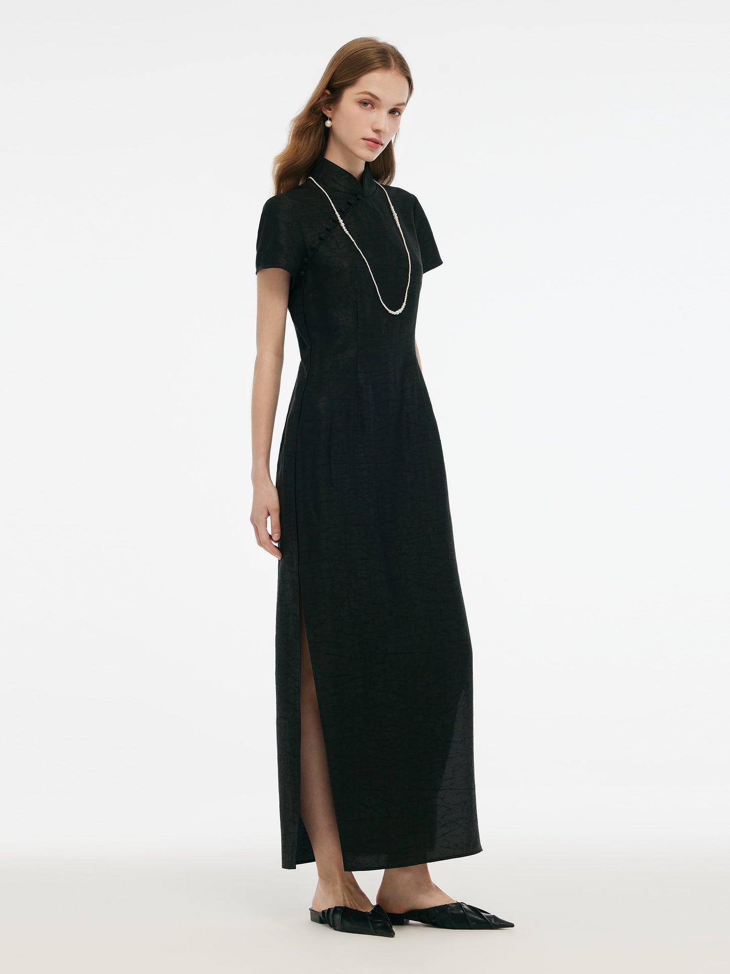 18MM Xiang Yun Silk Women Qipao Maxi Dress