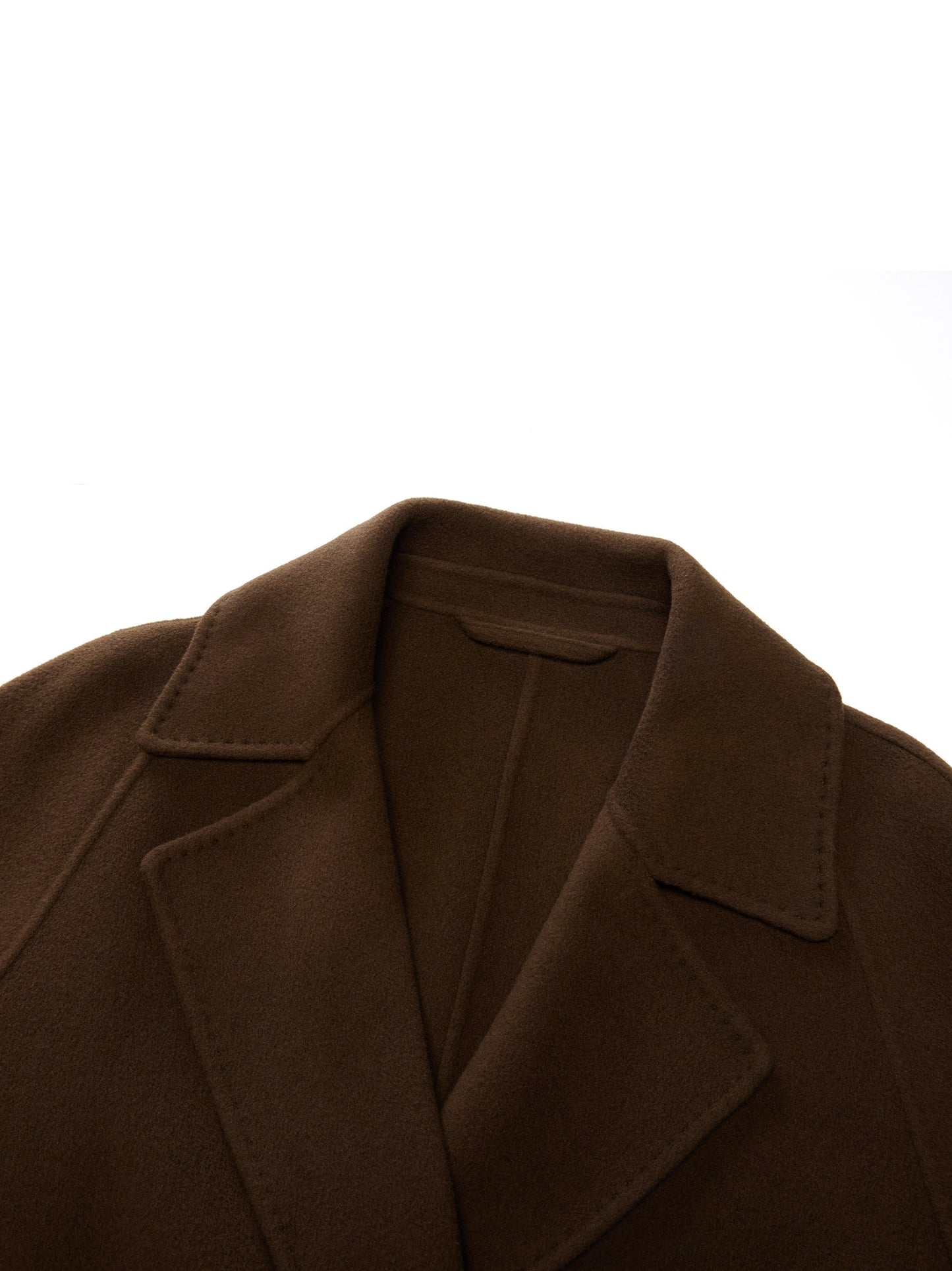 Cashmere Wool Double-Faced Women Wrap Overcoat