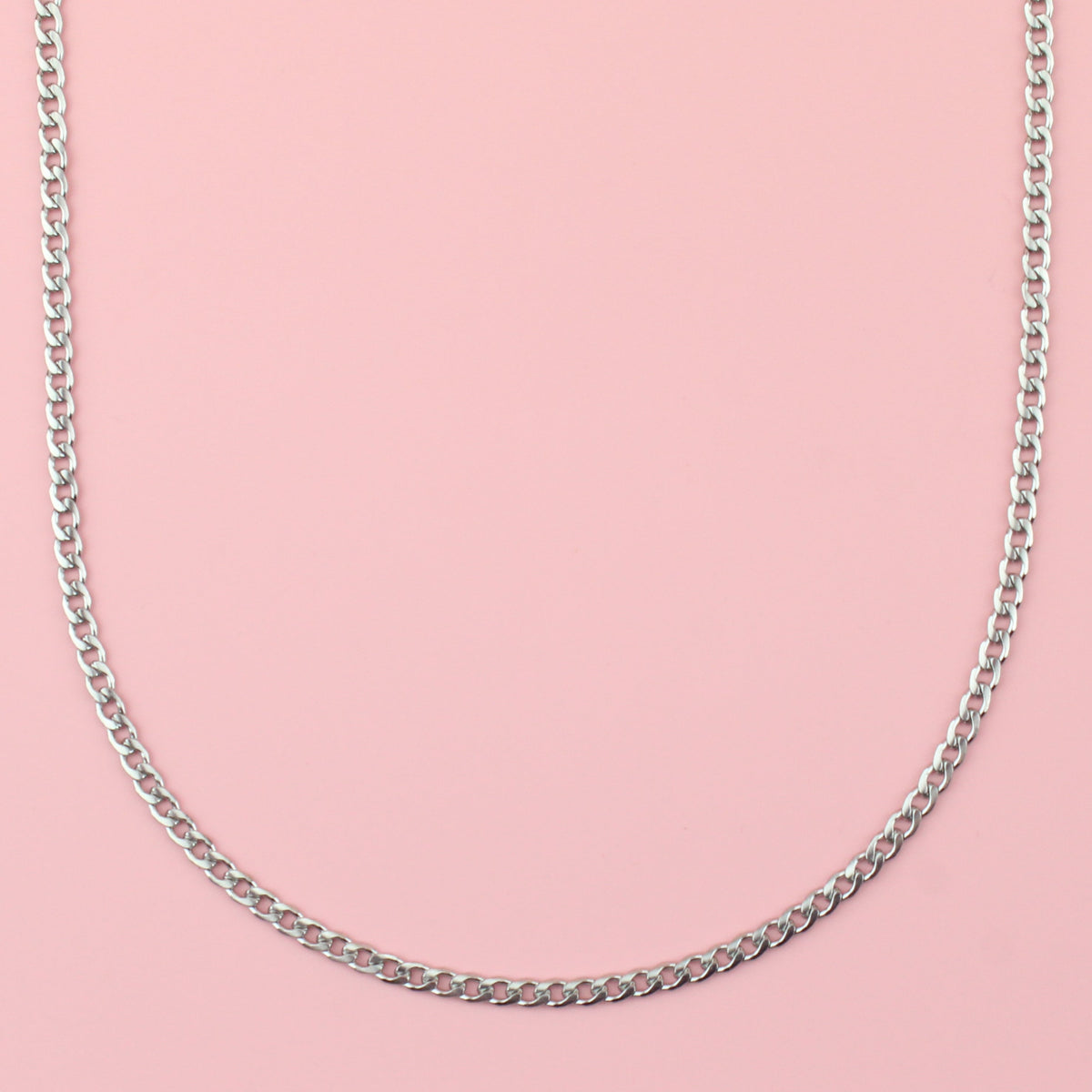 3mm Curb Chain Necklace