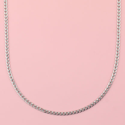 3mm Curb Chain Necklace