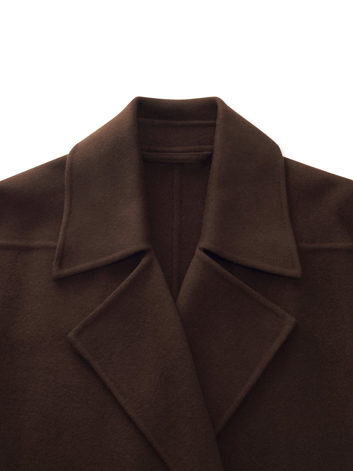 100% Wool Double-Faced Women Wrap Overcoat