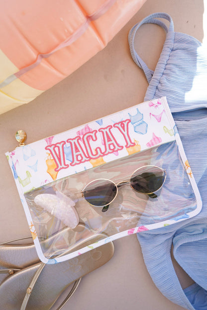 Vacay - Bikinis Clear Pouch