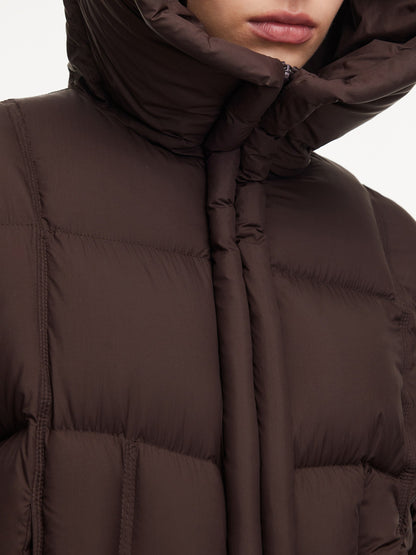 Lightweight Water-repellent Hooded Goose Down Jacket