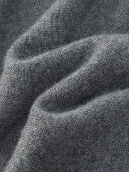 100% Cashmere Seamless Contrast Trim Women Cardigan