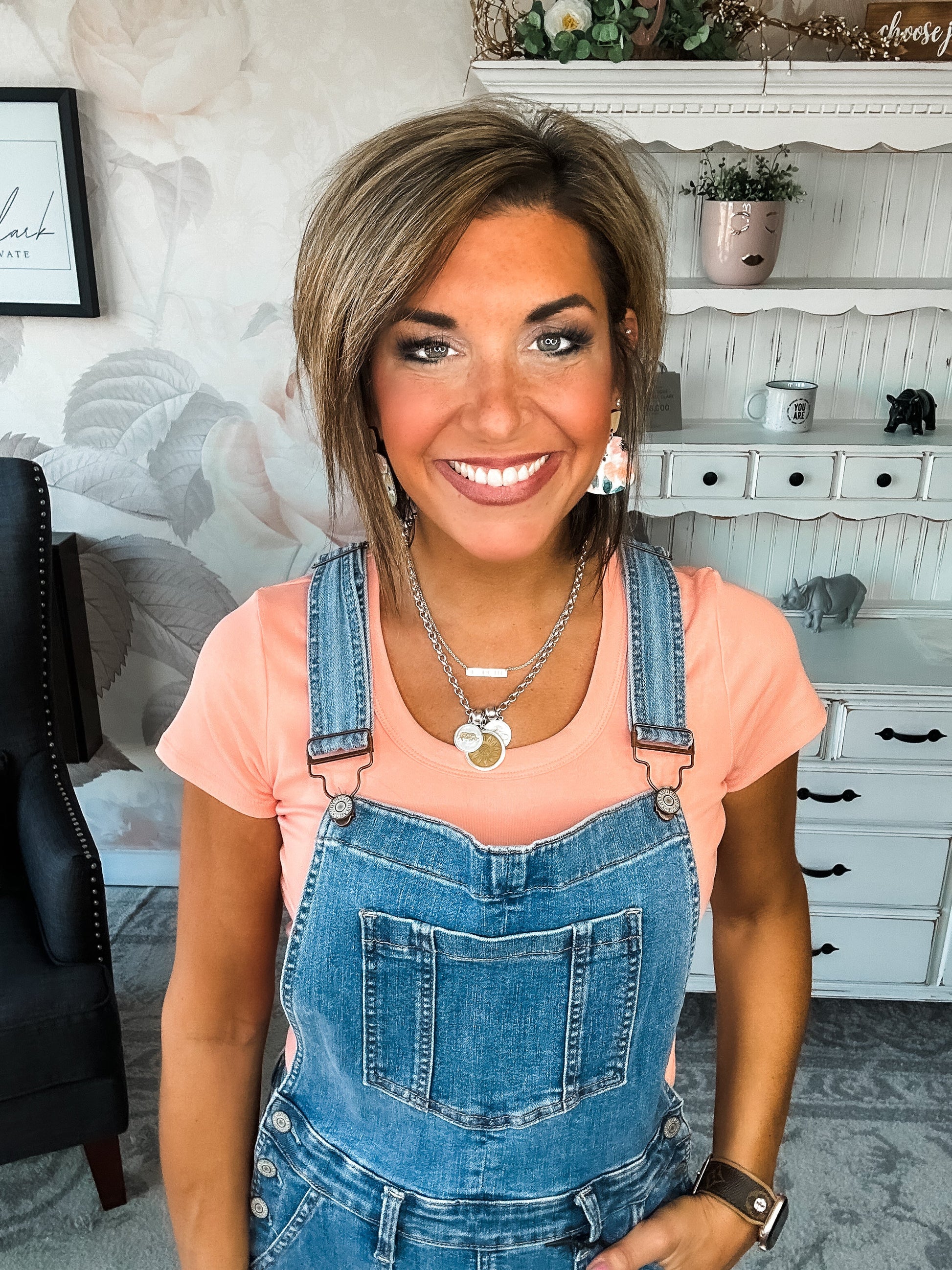 Judy Blue Raw Hem Overall Skirt