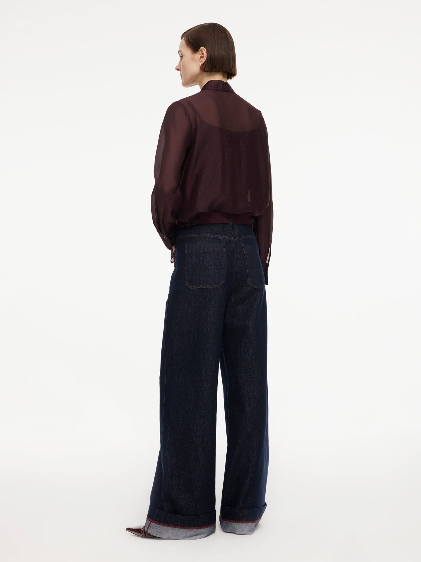 [Preview] Lyocell Cotton Blend Denim Women Jeans With Belt