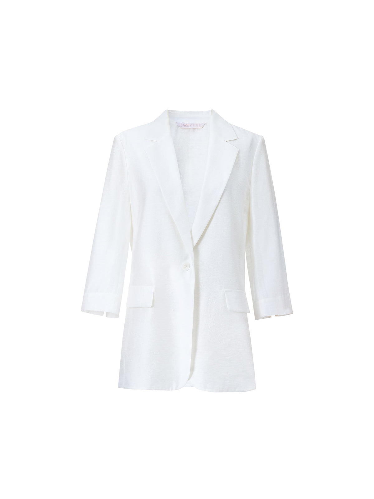 Tencel Acetate Blend 3/4 Sleeve Women Blazer