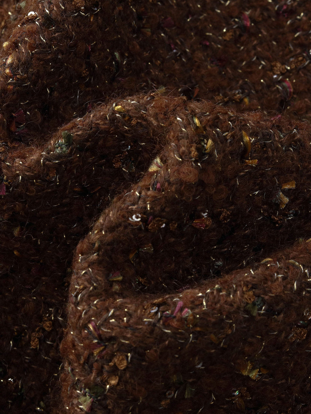 [Preview] Wool Blend Tweed Sequins Women Jacket