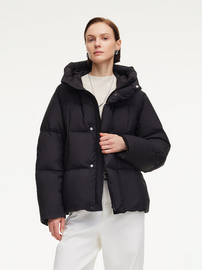 Loose Unisex Hooded Goose Down Jacket