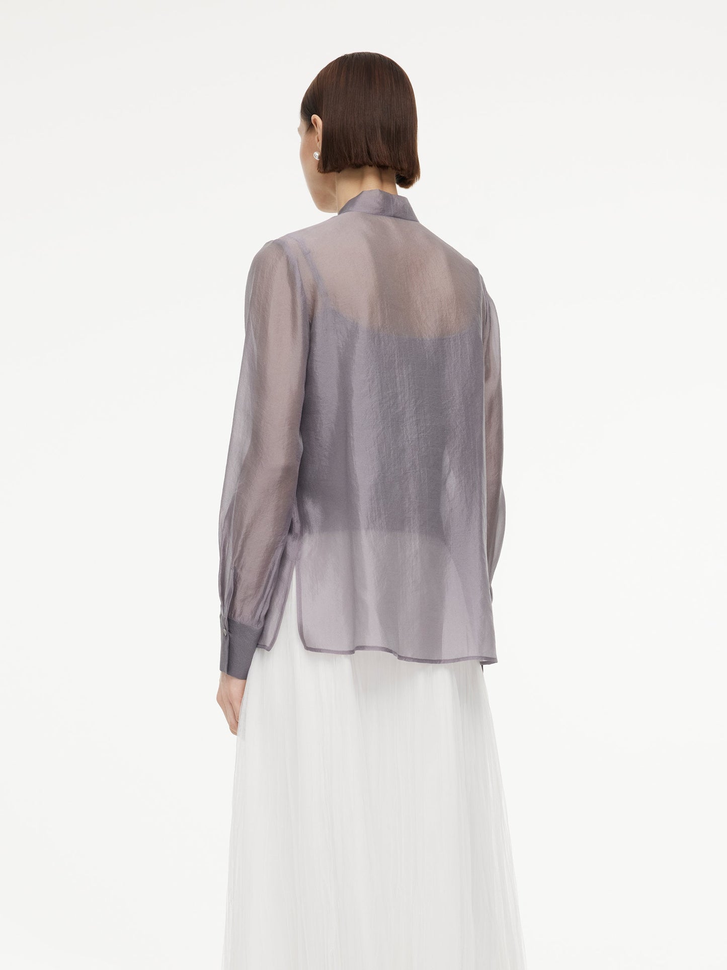 [Preview] Front Knot Women Shirt With Knit Camisole