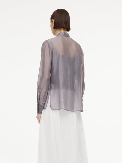 [Preview] Front Knot Women Shirt With Knit Camisole