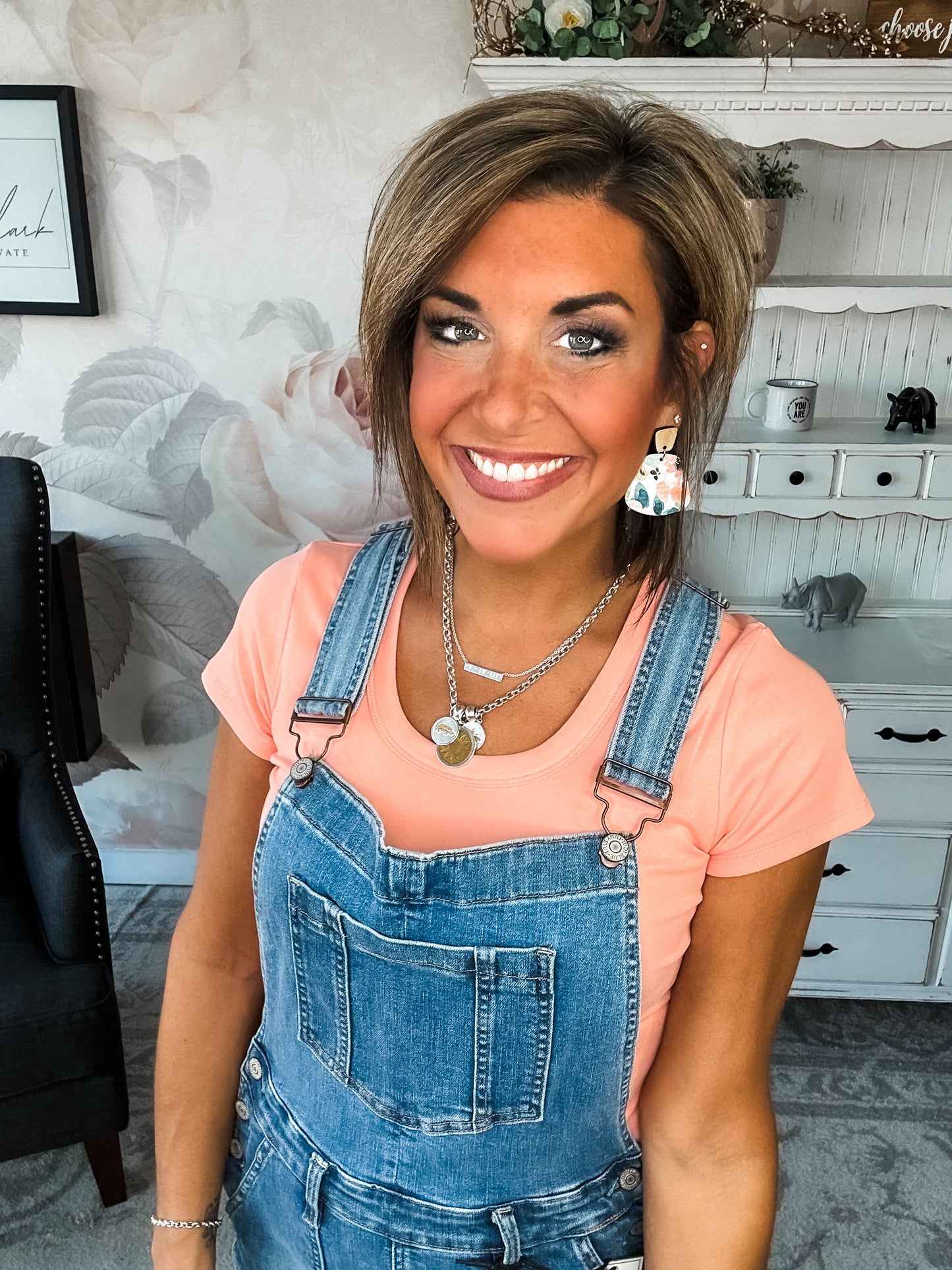 Judy Blue Raw Hem Overall Skirt