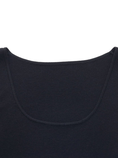 Square Neck Women Knit Tank Top