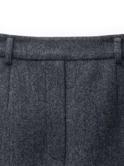 100% Washable Wool Back Slit Women Mermaid Skirt