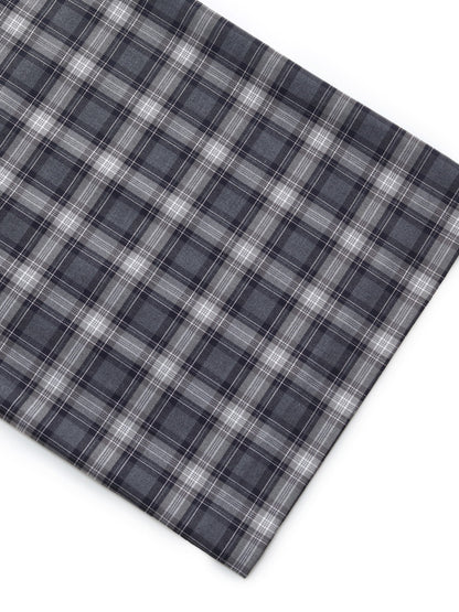 Plaid Loose Wide Leg Women Pants With Leather Belt