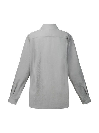 [Preview] Triacetate Blend Women Oversized Shirt