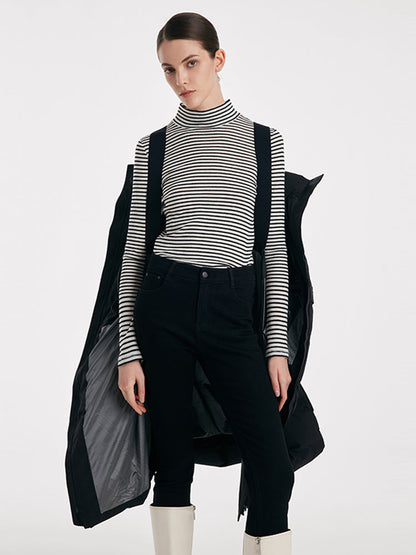 Long Hooded Goose Down Garment