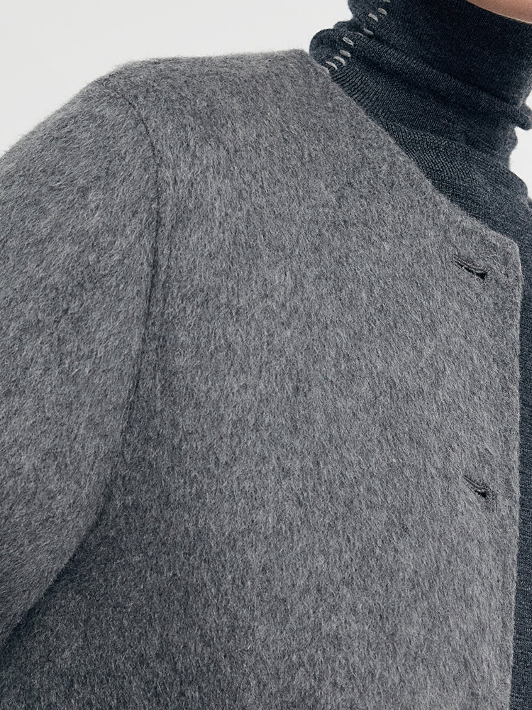 Alpaca Wool Double-Faced Women Jacket
