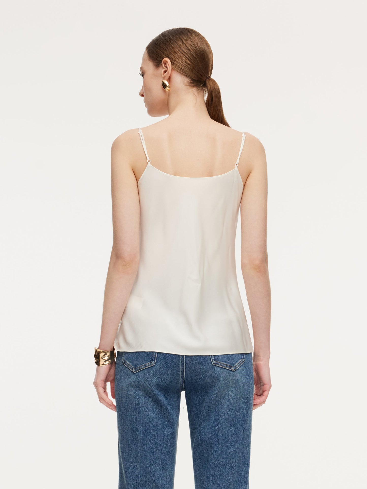 22MM Mulberry Silk Cowl Neck Women Camisole With Scrunchie