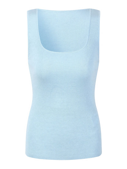 Square Neck Women Knit Tank Top